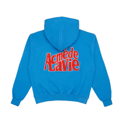 acmé de la vie ADLV SS22 Unisex Sky Blue Letter Print Hoodie ADLV-22SS-HDBCEP-SBL