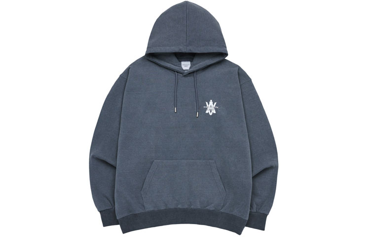 acmé de la vie ADLV SS23 Geometric Print Pullover Sweatshirt Misty Blue Unisex ADLV-23SS-HDLAPG-NVY