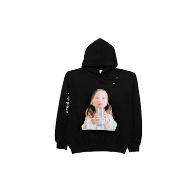 acmé de la vie ADLV SS23 Graphic Print Pullover Hoodie Black Mens ADLV-22FW-HDBKBF-MKG