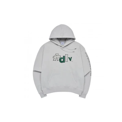 acmé de la vie ADLV SS23 Letter Graphic Pullover Hoodie Beige Mens ADLV-23SS-HDLSBA-LGR