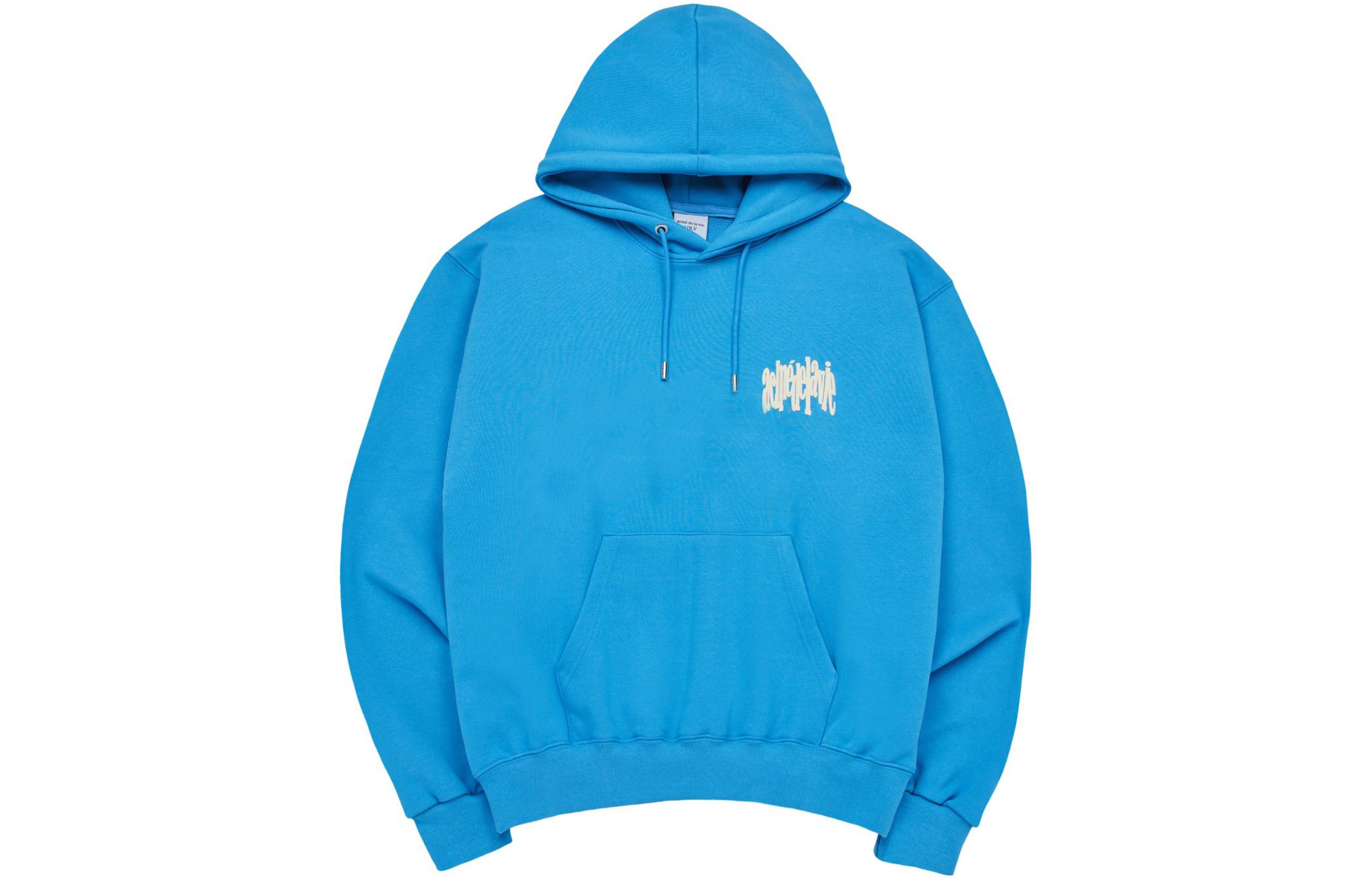 acmé de la vie ADLV SS23 Logo Print Unisex Sweatshirt Blue ADLV-23SS-HDLUBG-BLU