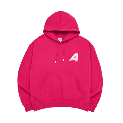 acmé de la vie ADLV SS23 Pink Letter Logo Drawstring Hoodie Men ADLV-23SS-HDLBGA-PNK