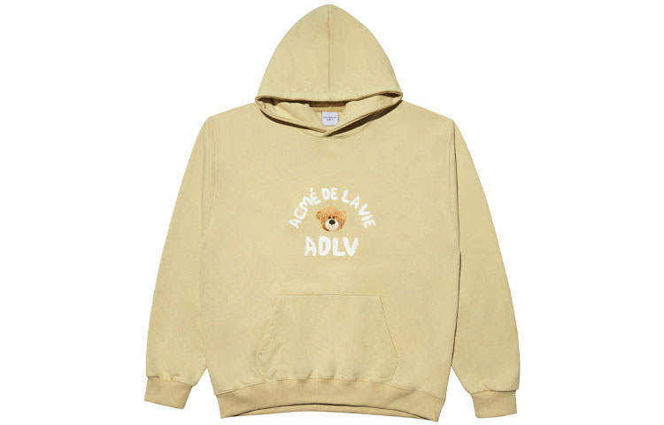 acmé de la vie/ADLV Teddy Bear Print Hoodie Unisex Pullover ADLV-21FW-HDATBD-BEG