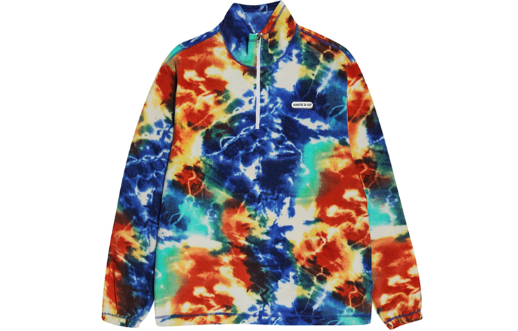 acmé de la vie/ADLV Tie-Dye Half-Zip Loose Jacket Unisex - Blue ADLV-20FW-OTARTP-BLU