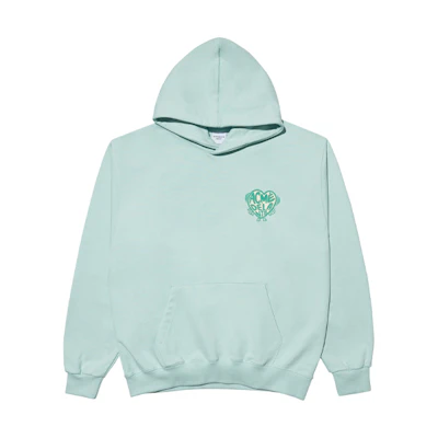 acmé de la vie ADLV Trembling Heart Graphic Mint Green Hoodie Unisex Loose Fit Long Sleeve ADLV-21FW-HDASHH-MNT