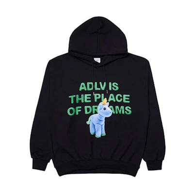 acmé de la vie ADLV Unicorn Graphic Hoodie Unisex Black ADLV-21FW-HDAUCC-BLK