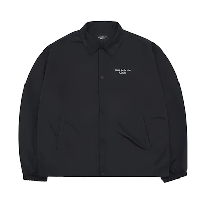 acmé de la vie ADLV Unisex Black Solid Single-Breasted Jacket ADLV-23SS-JKLBPC-BLK