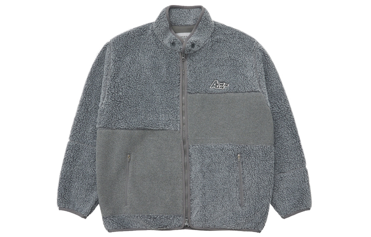 acmé de la vie/ADLV Unisex Casual Fleece Jacket Gray ADLV-21FW-JKFMSW-MGR
