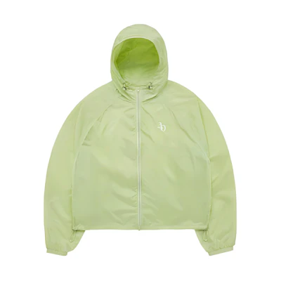 acmé de la vie ADLV Unisex Green Zip-Up Hoodie Jacket ADLV-24SS-JKLWPW-LIM