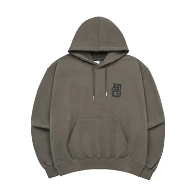 acmé de la vie ADLV Unisex Oversized Brown Hoodie with Drawstring and Long Sleeves ADLV-23SS-HDAGTS-CCO