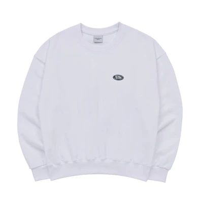 acmé de la vie ADLV White Crewneck Sweatshirt with Logo Print - ADLV-23SS-SWBACW-WHT