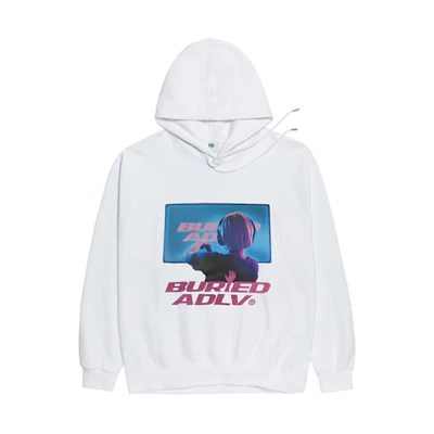 acmé de la vie ADLV BA White Cartoon Hoodie Unisex Collaboration Pullover ADLV-20FW-HDBACL-PSC
