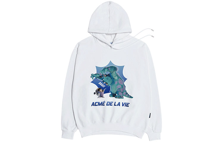 acmé de la vie ADLV Monsters University Graphic Sweatshirt White Unisex ADLV-20FW-HDDIWH-MSF