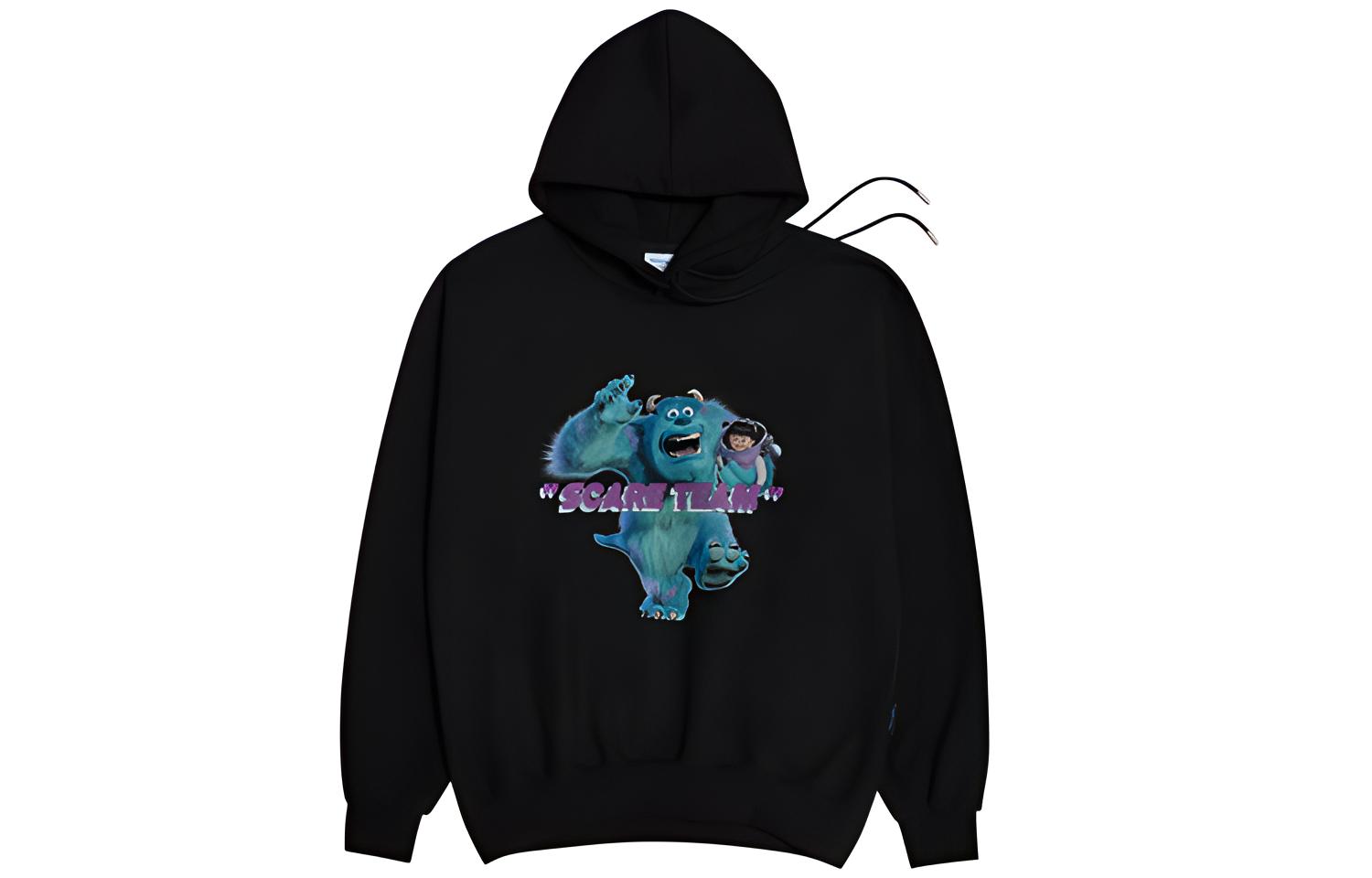 acmé de la vie/ADLV Monsters University Hoodie Black Unisex Collaboration ADLV-20FW-HDDIBK-SCT