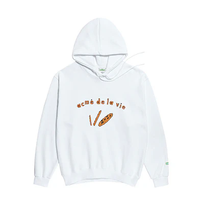 acmé de la vie ADLV Sesame Street Cookie Hoodie Unisex White ADLV-19FW-HDWHSS-CNC