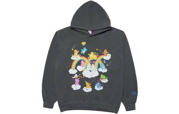 acmé de la vie/ADLV Sunny Rainbow Bear Logo Hoodie Washed Gray () ADLV-21FW-HDCBRB-WCH