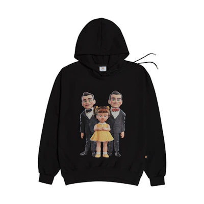acmé de la vie ADLV Toy Story Gabby Gabby & Benson Graphic Unisex Hoodie Black ADLV-20FW-HDDIBK-GNB