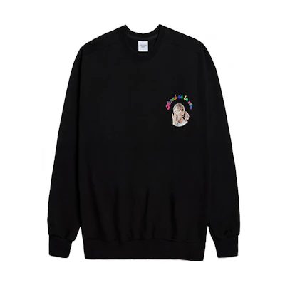 acmé de la vie ADLV Yawning Girl Hoodie Unisex Black ADLV-20SS-SWBKBF-MYW