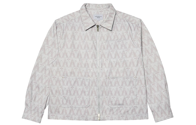 acmé de la vie All-Over Logo Print Jacket Unisex - Gray ADLV-22SS-JKLMPT-GRY