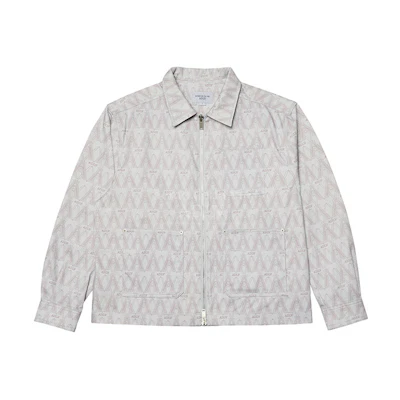 acmé de la vie All-Over Logo Print Jacket Unisex - Gray ADLV-22SS-JKLMPT-GRY