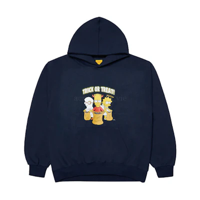 acmé de la vie Cartoon Print Hoodie Unisex Navy Blue ADLV-21FW-HDSPTT-NVY