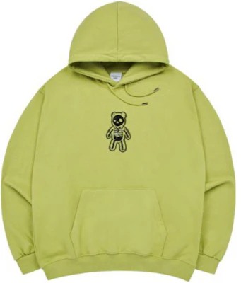 acmé de la vie 綠色連帽衫 卡通熊印花抽繩設計 ADLV-23FW-HDATRP-LIM Buy acmé de la vie 綠色連帽衫 卡通熊印花抽繩設計 ADLV-23FW-HDATRP-LIM