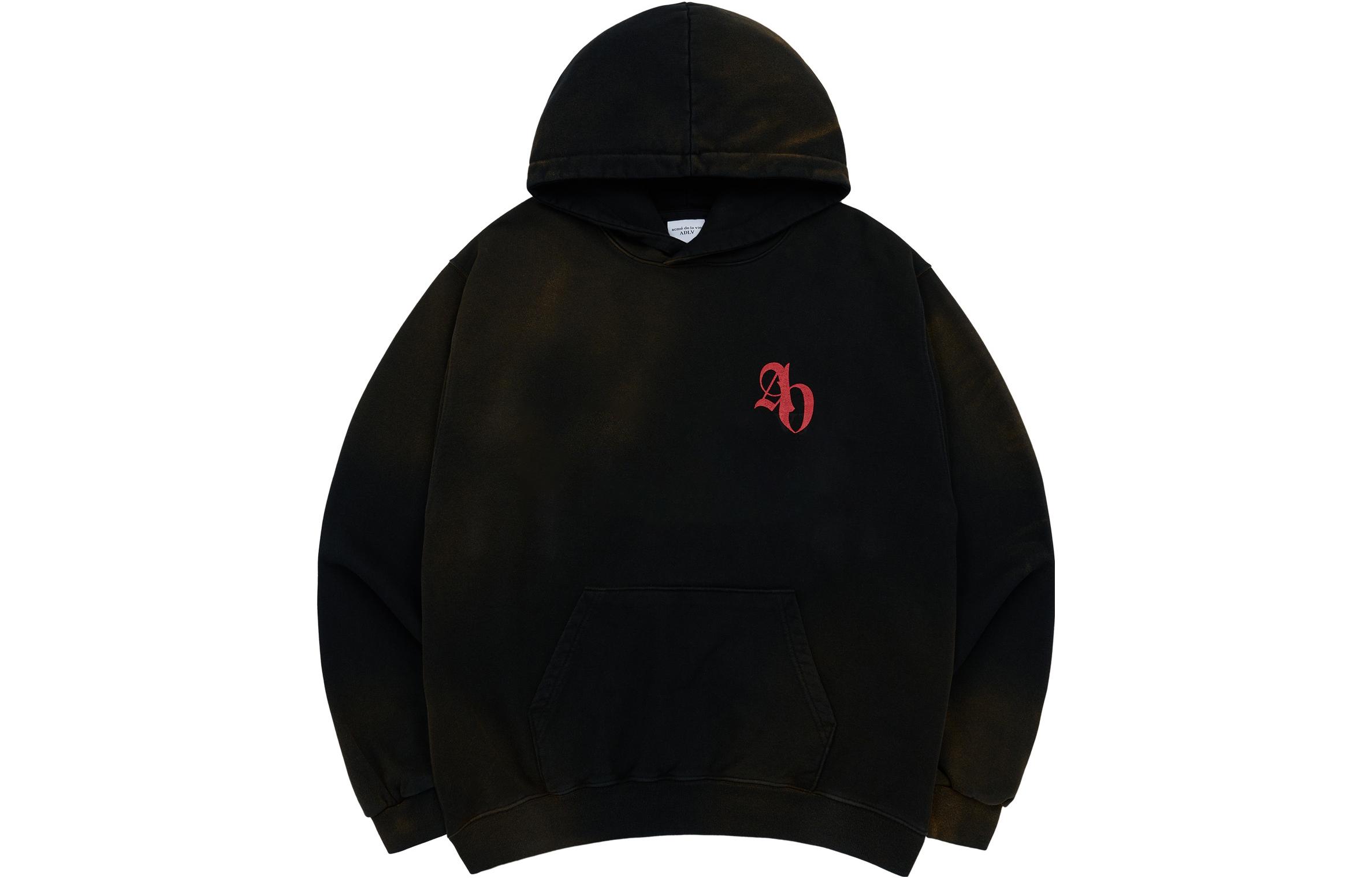 acmé de la vie Logo Printed Hoodie Unisex Black ADLV-23FW-HDLSYP-BLK