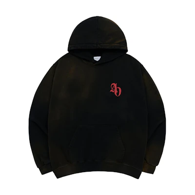 acmé de la vie Logo Printed Hoodie Unisex Black ADLV-23FW-HDLSYP-BLK