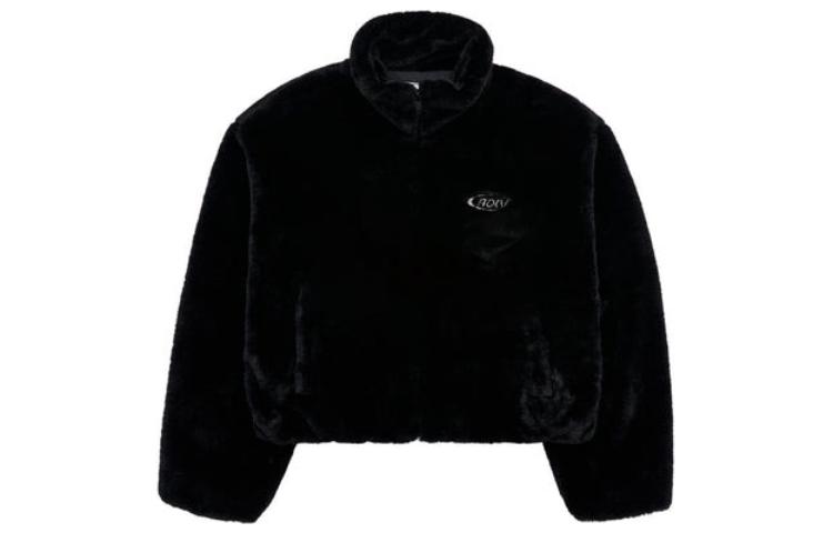 acmé de la vie Logo Printed Zip-Up Short Jacket Black Unisex ADLV-23FW-JKLSCF-BLK