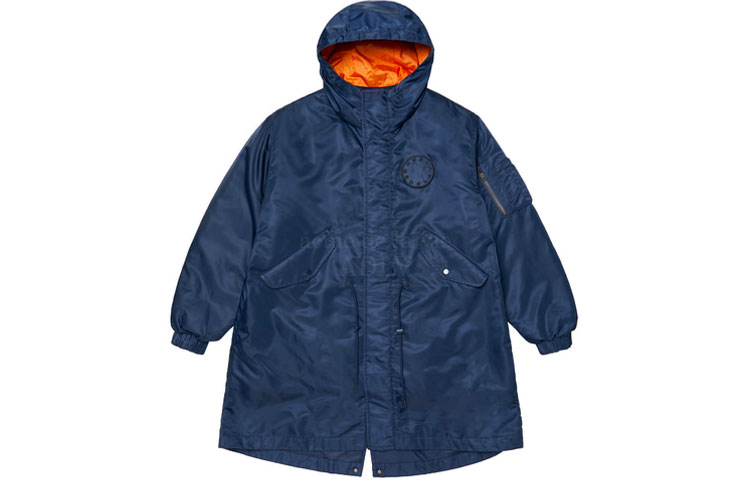 Order acmé de la vie Hoodie Oversized Navy Blue Jaket Casual Solid ADLV-21FW-JKFTVW-NVY