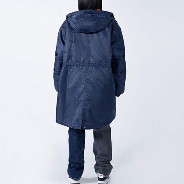 Sizing acmé de la vie Hoodie Oversized Navy Blue Jaket Casual Solid ADLV-21FW-JKFTVW-NVY
