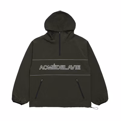 acmé de la vie Reflective Logo Nylon Hooded Jacket Unisex Charcoal Grey ADLV-21SS-OTAPPS-KKI