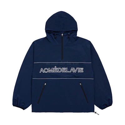 acmé de la vie Reflective Logo Nylon Hooded Jacket Unisex Navy Blue ADLV-21SS-OTAPPS-NVY