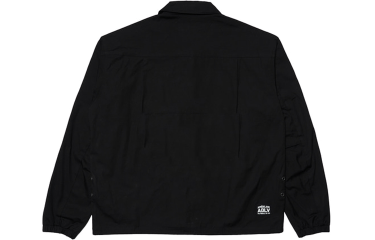 Shop acmé de la vie Jaket Oversized Coach Bordir SS22 Unisex Hitam ADLV-22SS-JKEWCC-BLK