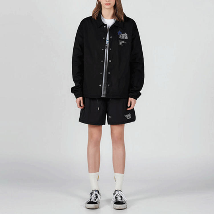 Purchase acmé de la vie Jaket Oversized Coach Bordir SS22 Unisex Hitam ADLV-22SS-JKEWCC-BLK