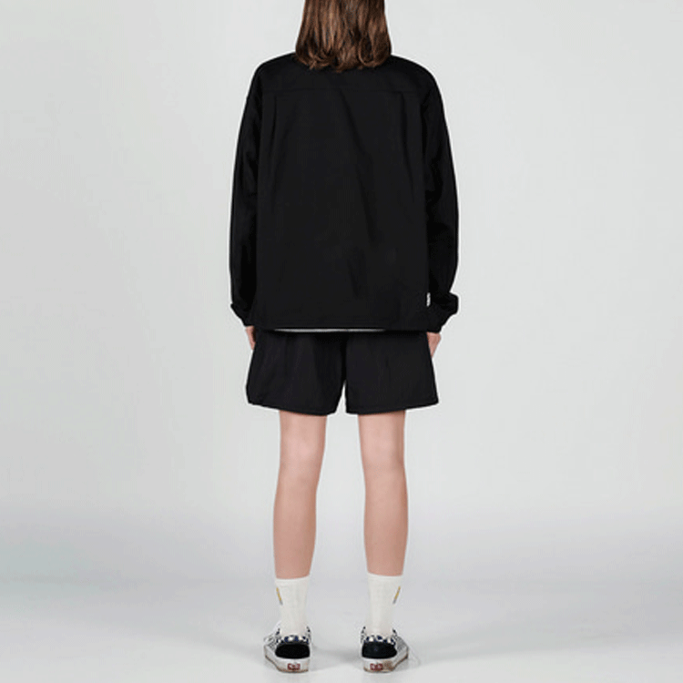 Details for acmé de la vie Jaket Oversized Coach Bordir SS22 Unisex Hitam ADLV-22SS-JKEWCC-BLK