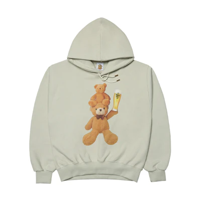 acmé de la vie KLOUD SS22 Double Bears Hoodie Light Grey Unisex Pullover ADLV-22SS-HDKDDB-LGR