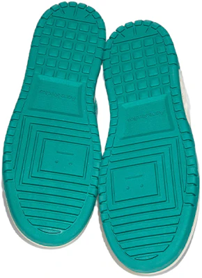 Acne Studios 皮革低筒印花時尚板鞋 男款 白綠 Shop Acne Studios 皮革低筒印花時尚板鞋 男款 白綠