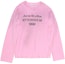 Buy Acne Studios 1996 Camiseta Manga Larga Logo Rosa Unisex Corte Suelto. CL0197-DJS