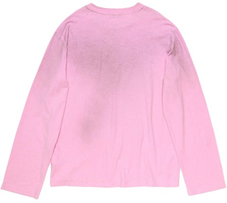 Acne Studios 1996 Camiseta Manga Larga Logo Rosa Unisex Corte Suelto. CL0197-DJS Lookbook Acne Studios 1996 Camiseta Manga Larga Logo Rosa Unisex Corte Suelto. CL0197-DJS