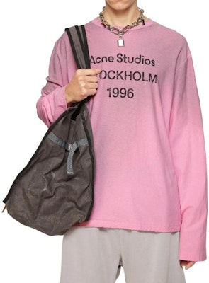 Acne Studios 1996 Camiseta Manga Larga Logo Rosa Unisex Corte Suelto. CL0197-DJS Shop Acne Studios 1996 Camiseta Manga Larga Logo Rosa Unisex Corte Suelto. CL0197-DJS