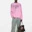 Details for Acne Studios 1996 Camiseta Manga Larga Logo Rosa Unisex Corte Suelto. CL0197-DJS