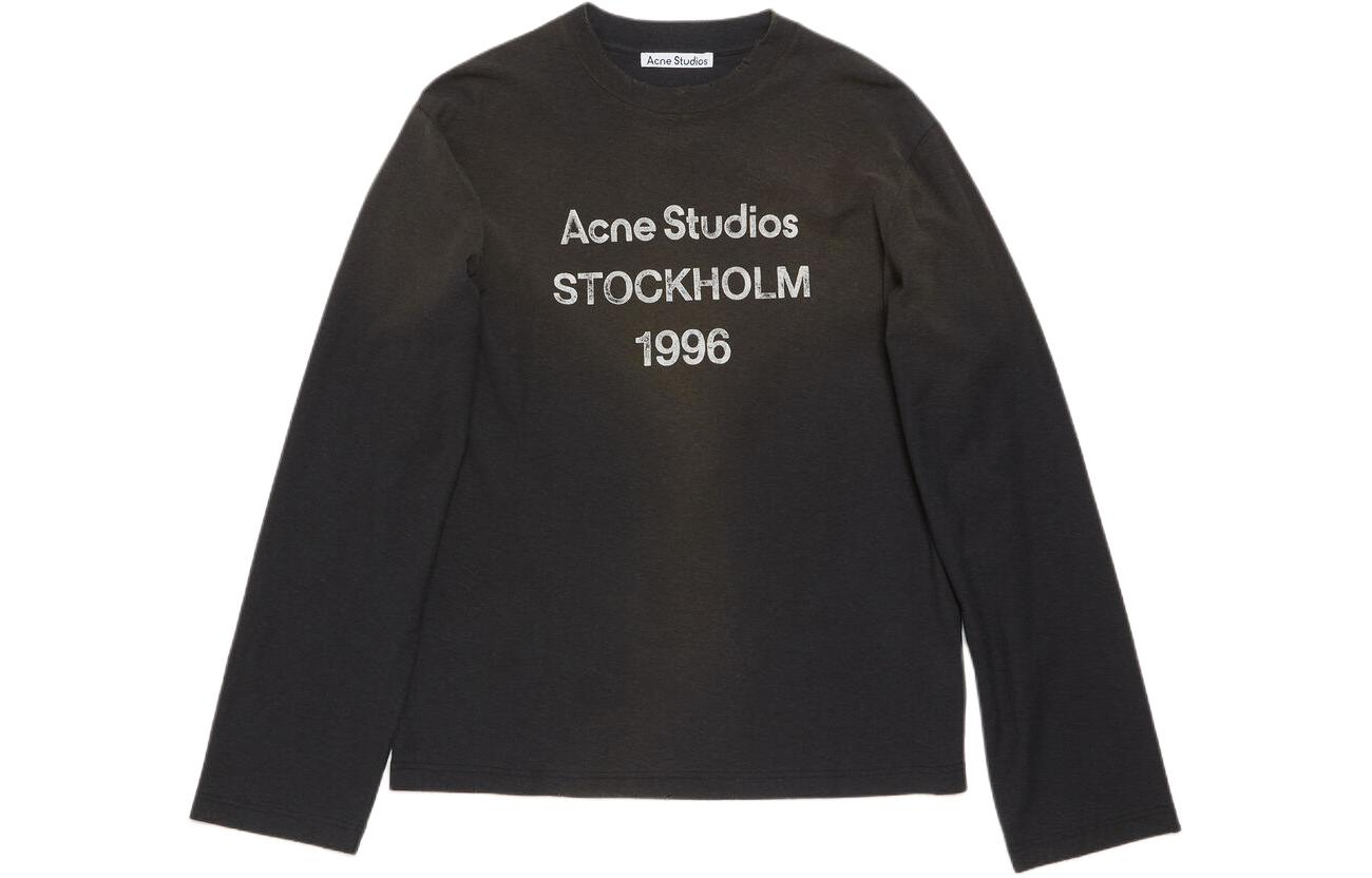 Order Sudadera Unisex Negra Acne Studios 1996 Oversized Logo Print Crewneck. CL0197-BM0