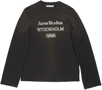 Sudadera Unisex Negra Acne Studios 1996 Oversized Logo Print Crewneck. CL0197-BM0 Order Sudadera Unisex Negra Acne Studios 1996 Oversized Logo Print Crewneck. CL0197-BM0