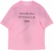 Order Acne Studios 1996 復古標誌粉紅色中性圓領T恤 CL0196-DJS