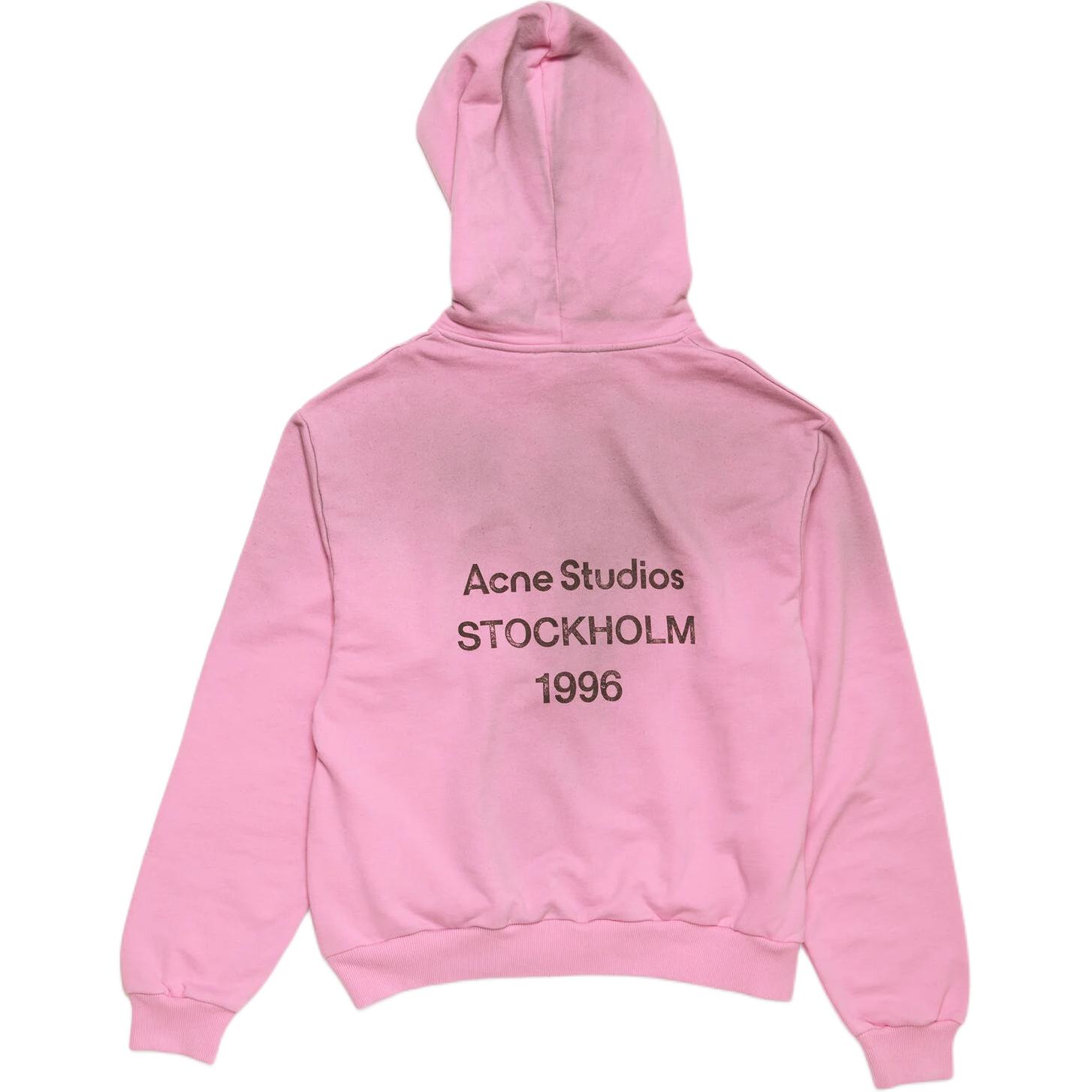 Acne Studios 1996 Vintage Logo Oversized Pink Hoodie Unisex. CI0136-DJS