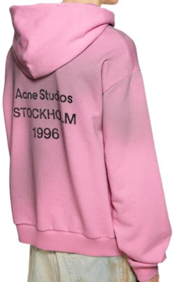 Acne Studios 1996 Logo Vintage Hoodie Pink Oversized Unisex. CI0136-DJS Shop Acne Studios 1996 Logo Vintage Hoodie Pink Oversized Unisex. CI0136-DJS