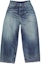 Order Acne Studios 2023M Jeans Lelaki Baggy Mid-Waist Vintage Blue Washed Denim B00372-863
