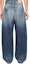 Shop Acne Studios 2023M Jeans Lelaki Baggy Mid-Waist Vintage Blue Washed Denim B00372-863