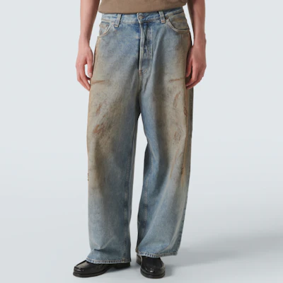 Acne Studios Celana Jeans Oversized Fit Ripped Biru 2023M. B00381 Shop Acne Studios Celana Jeans Oversized Fit Ripped Biru 2023M. B00381